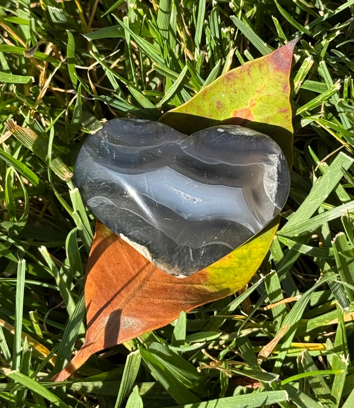 Volcanic Agate Heart