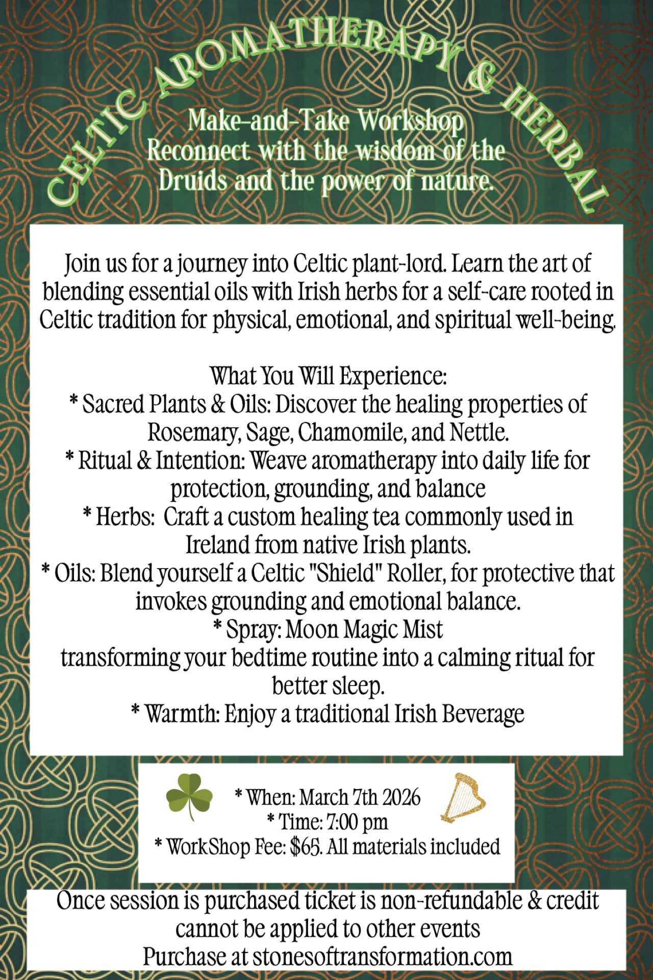 Celtic Aromatherapy & Herbal 3/7/26 - Stones of Transformation