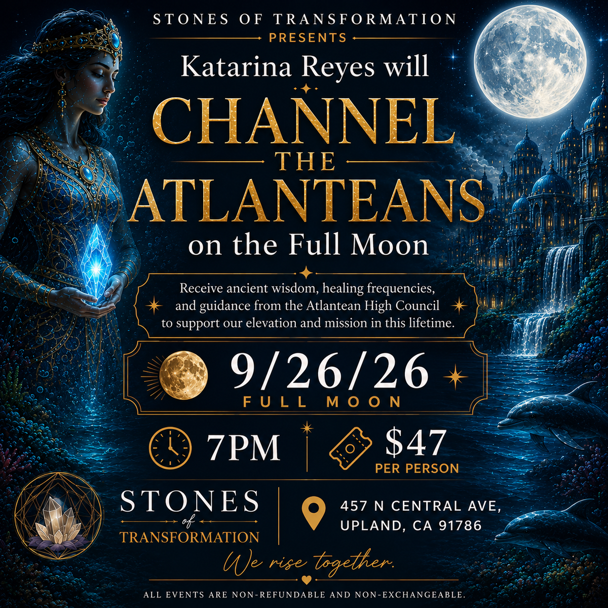 The Atlanteans & The Full Moon 9/26/26 - Stones of Transformation