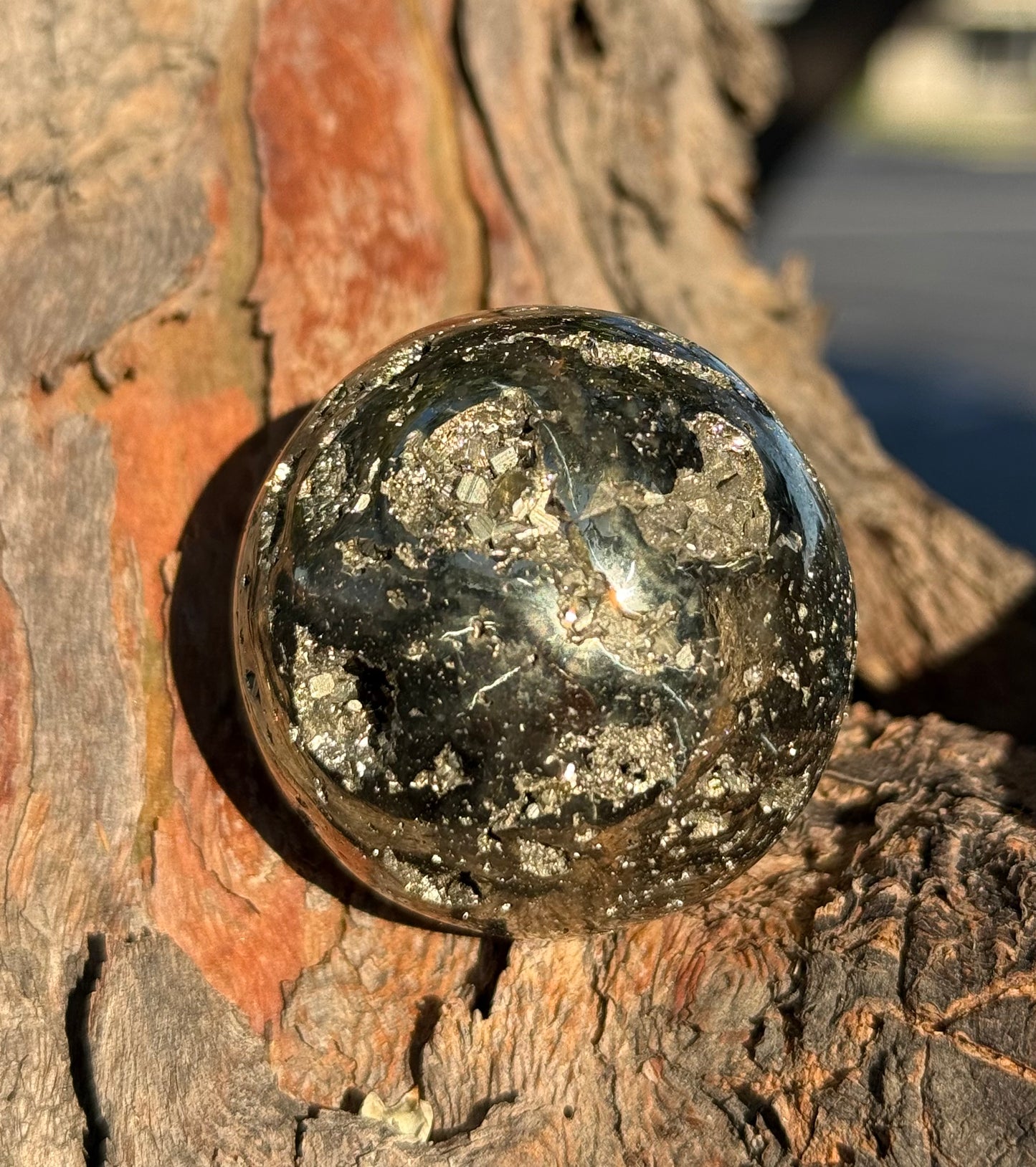 Pyrite Sphere 44 mm