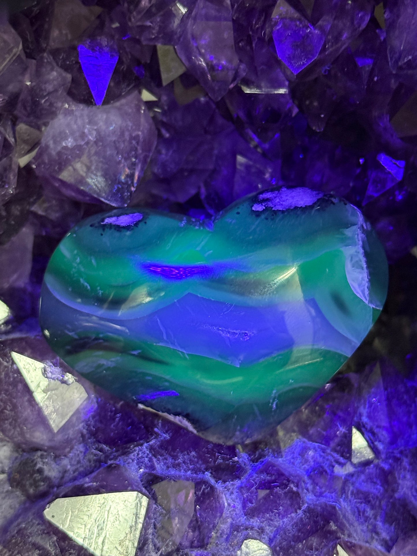 Volcanic Agate Heart