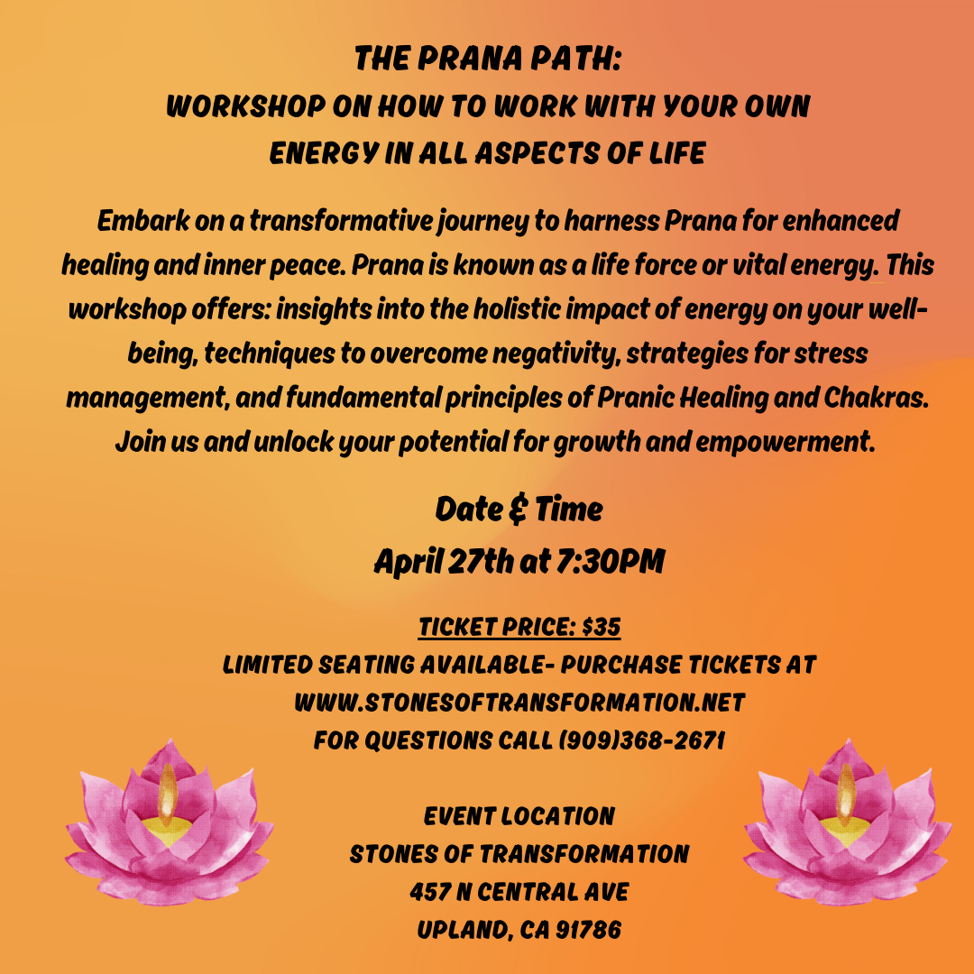 Prana Path Workshop 4/27/24 - Stones of Transformation