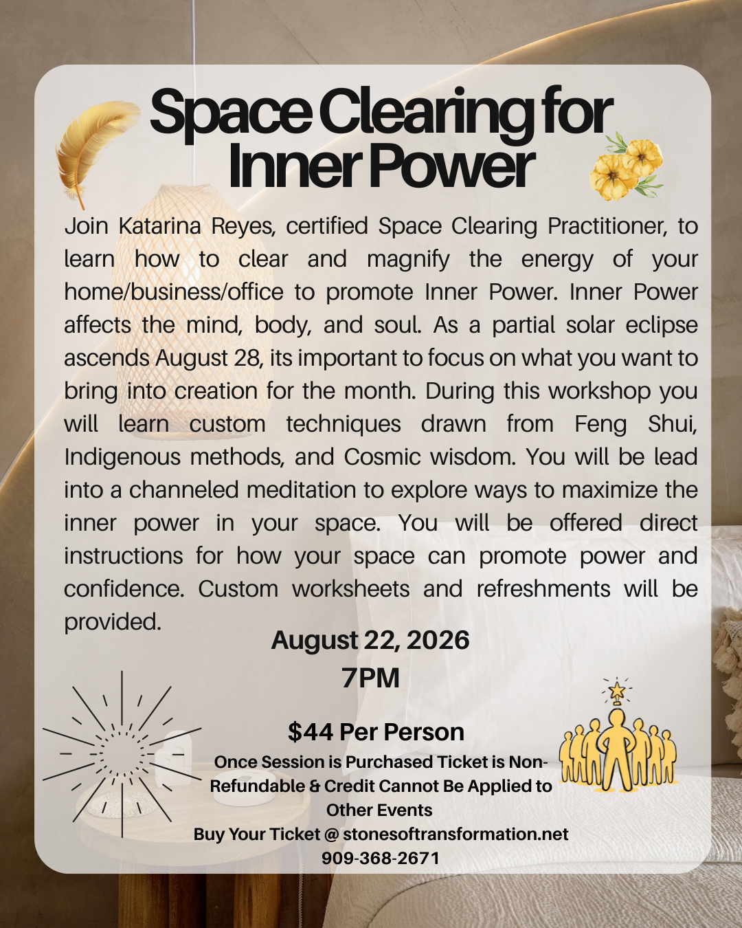 Space Clearing for Inner Power 8/22/26
