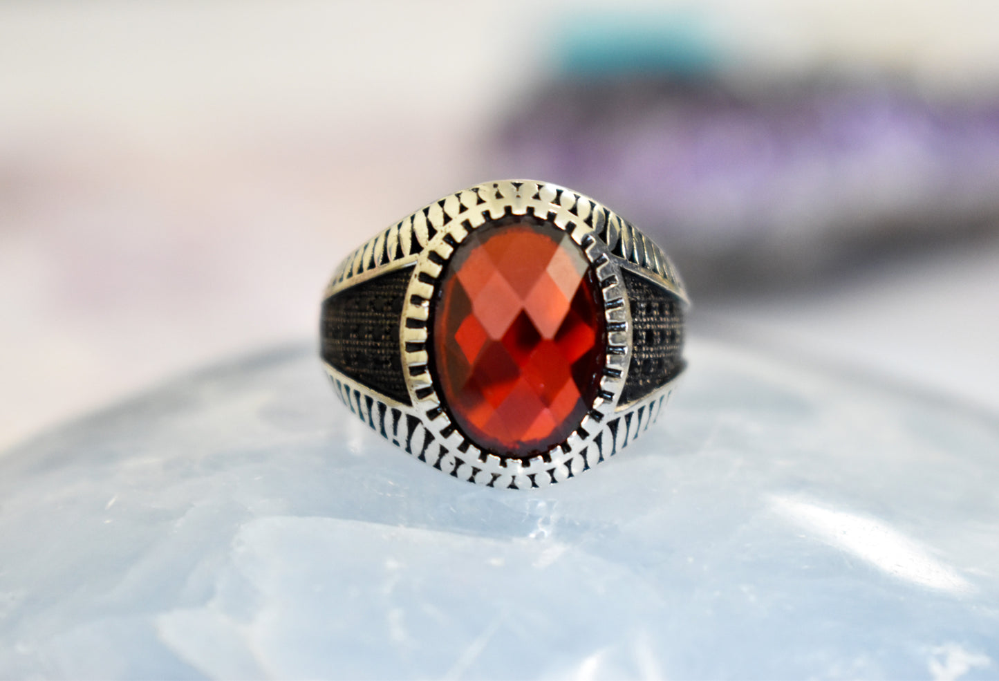 Garnet Ring (Size 10)