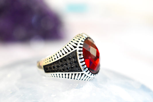 Garnet Ring (Size 10)