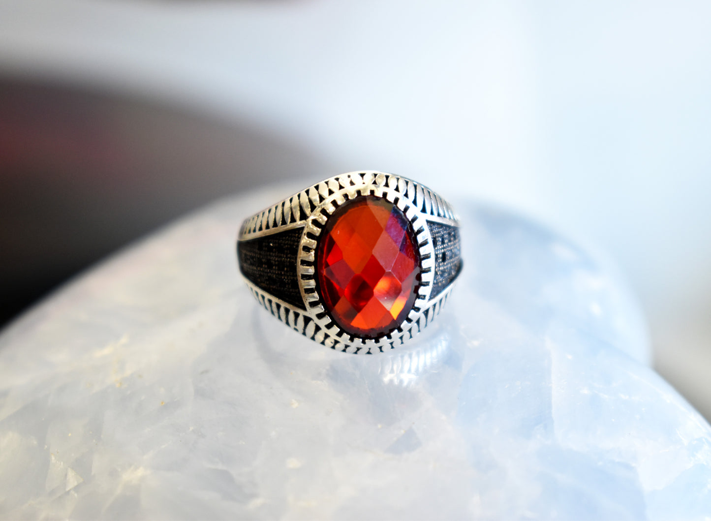 Garnet Ring (Size 10)
