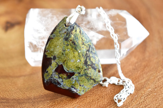 Dragons Blood Jasper Necklace - Stones of Transformation