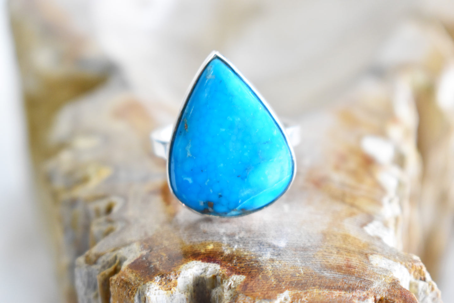 Sleeping Beauty Turquoise Ring (Size 7.5)