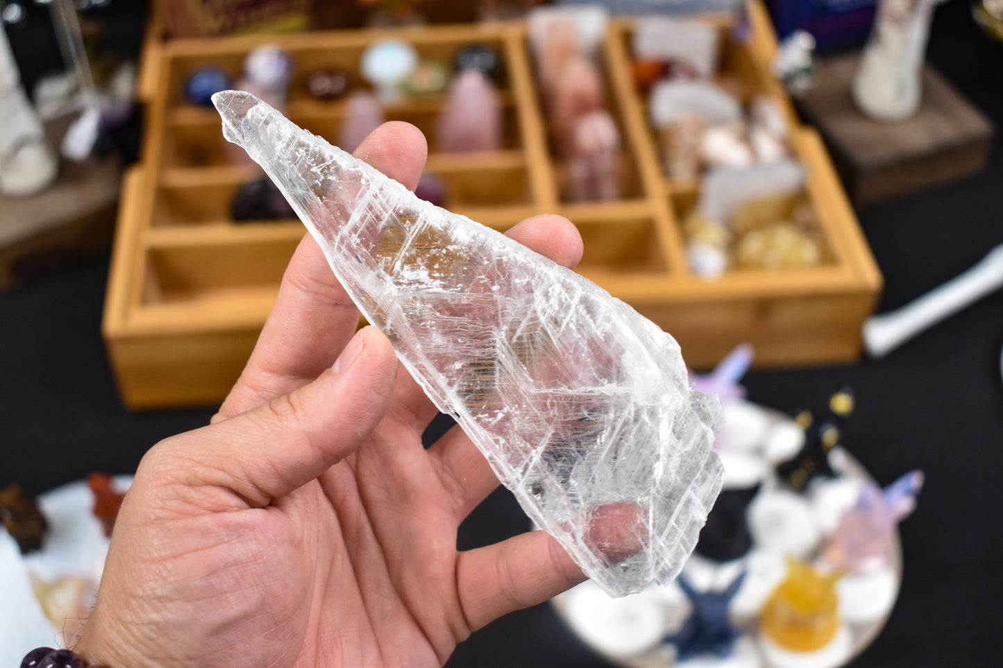 Utah Ice Selenite Slab - Stones of Transformation