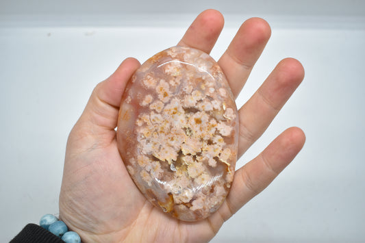 Flower Agate Palmstone