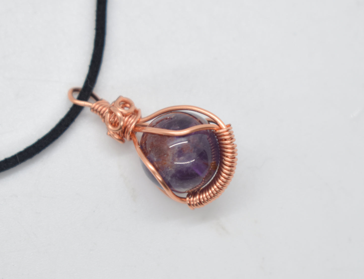 Copper Wrapped Super 7 (Melody's Stone) Bead Necklace