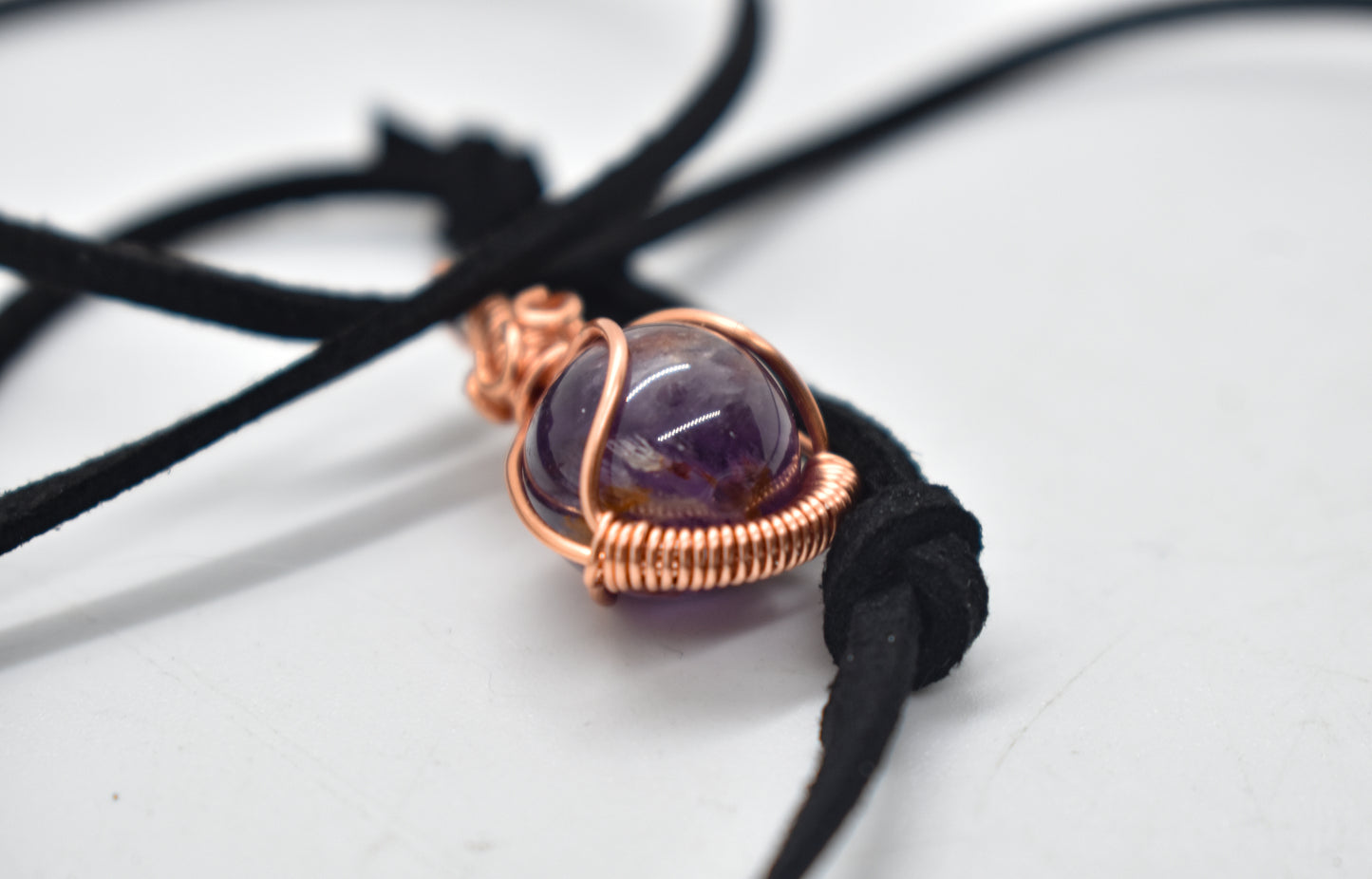 Copper Wrapped Super 7 (Melody's Stone) Bead Necklace
