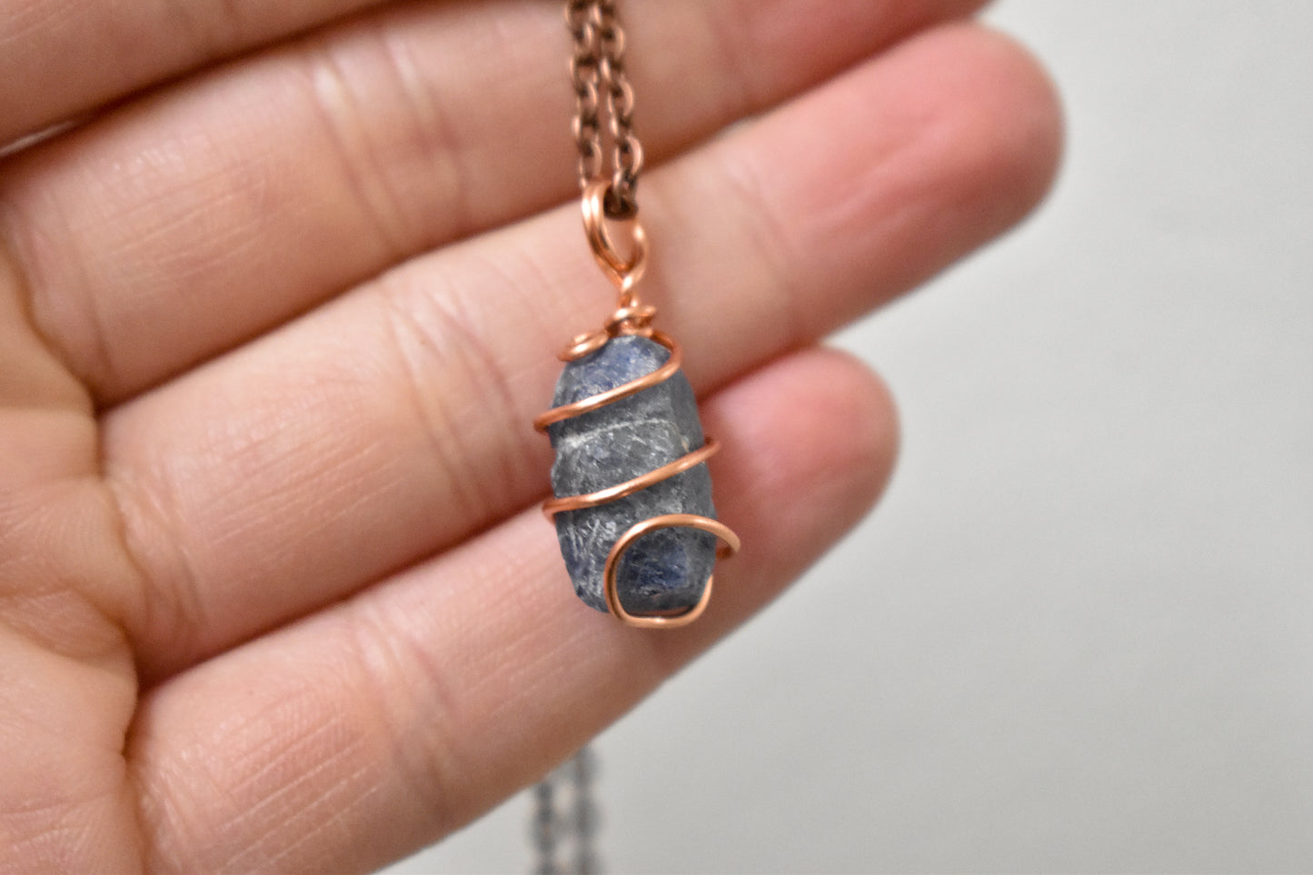 Copper Sapphire Necklace