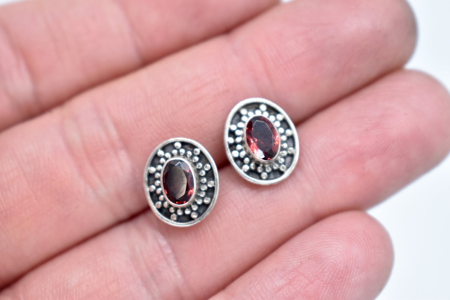 Garnet Earrings