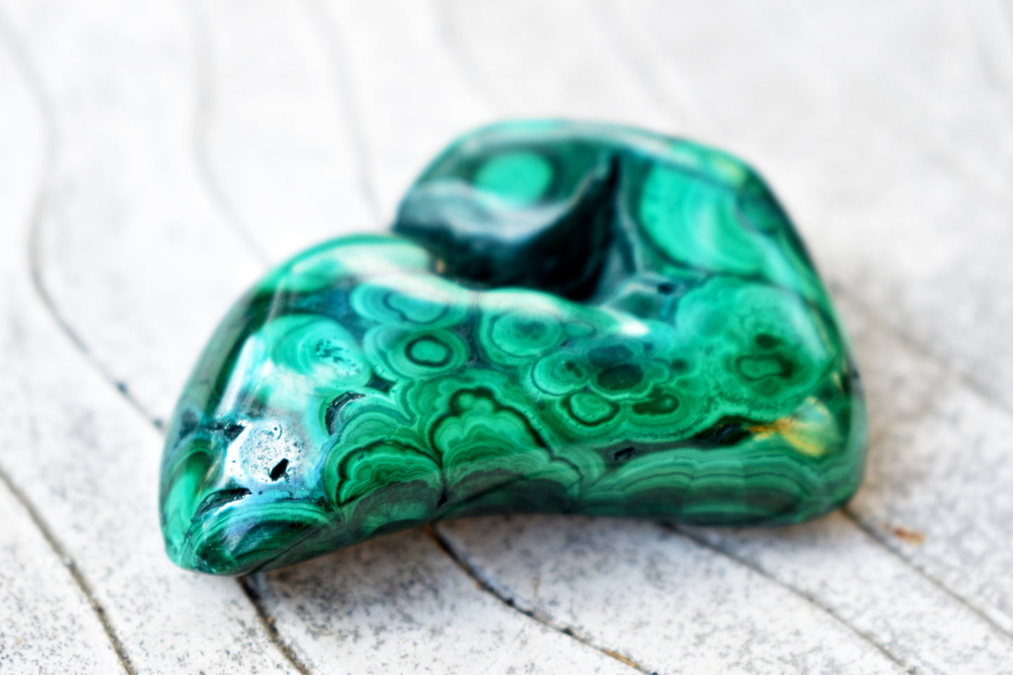 Malachite Palm Stone