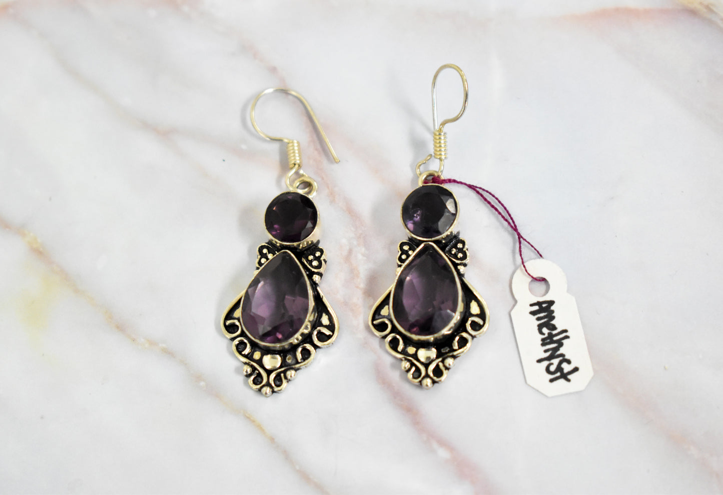 stones-of-transformation - Amethyst Earrings - Stones of Transformation -