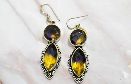 stones-of-transformation - Ametrine Earrings - Stones of Transformation -