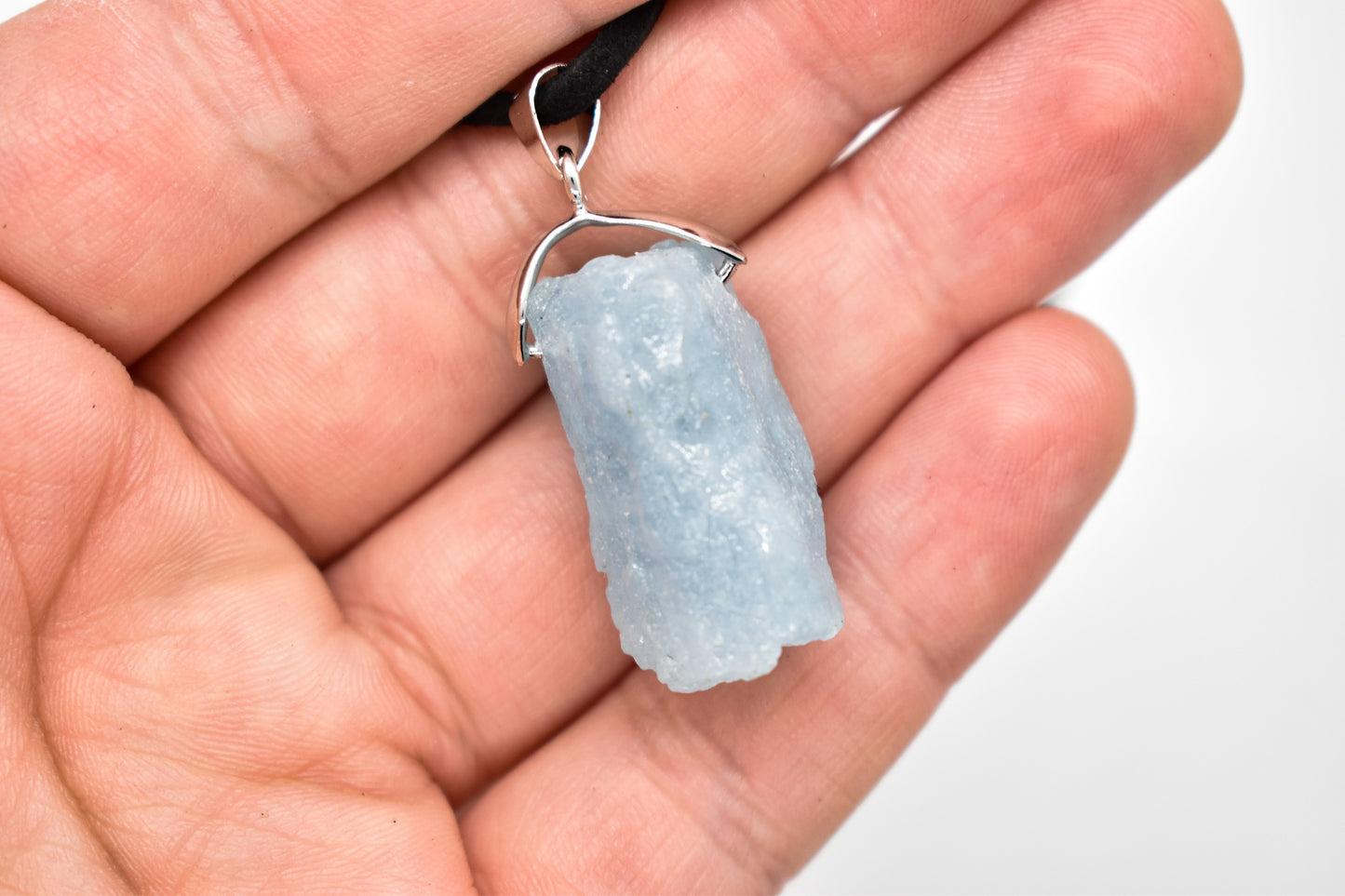 Raw Aquamarine Necklace