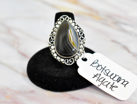 stones-of-transformation - Botswana Ring (Size 10) - Stones of Transformation -