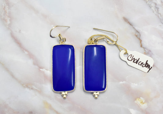 stones-of-transformation - Chalcedony Earrings - Stones of Transformation -