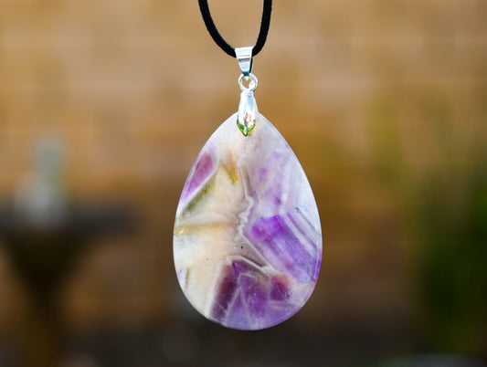 Chevron Amethyst Necklace