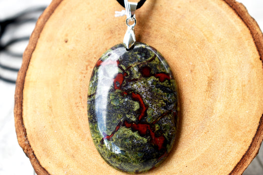 Dragons Blood Jasper Necklace - Stones of Transformation