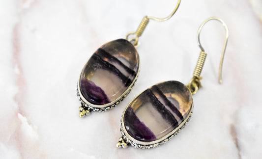 stones-of-transformation - Fluorite Earrings - Stones of Transformation -