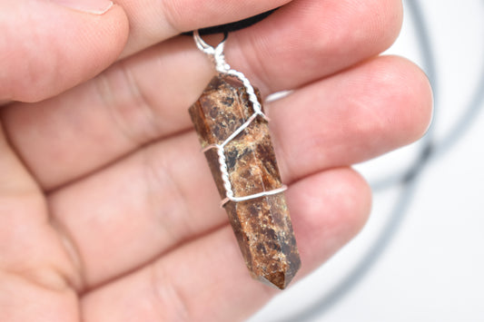 Garnet Point Necklace