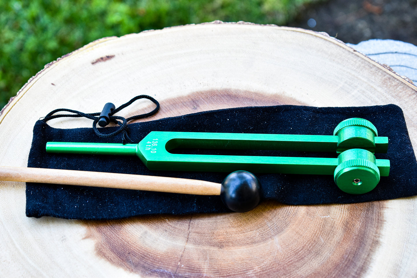 Green Weighted Tuning Fork (Heart Chakra)
