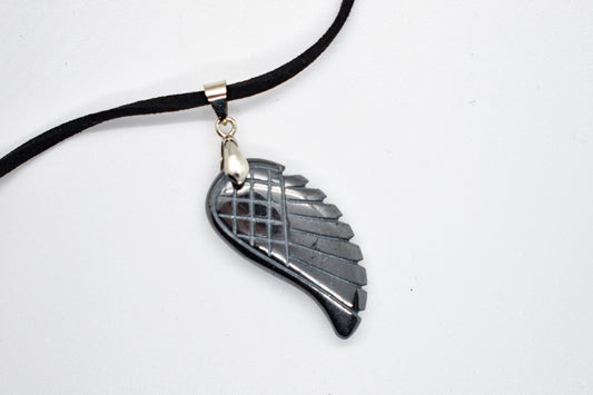 Hematite Wing Necklace