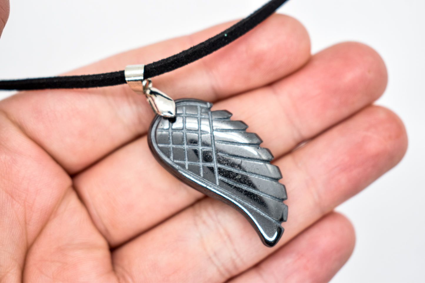 Hematite Wing Necklace