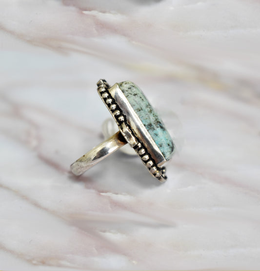 stones-of-transformation - Kiwi Jasper Ring (Size 9) - Stones of Transformation -