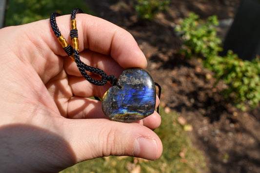 Labradorite Heart Necklace