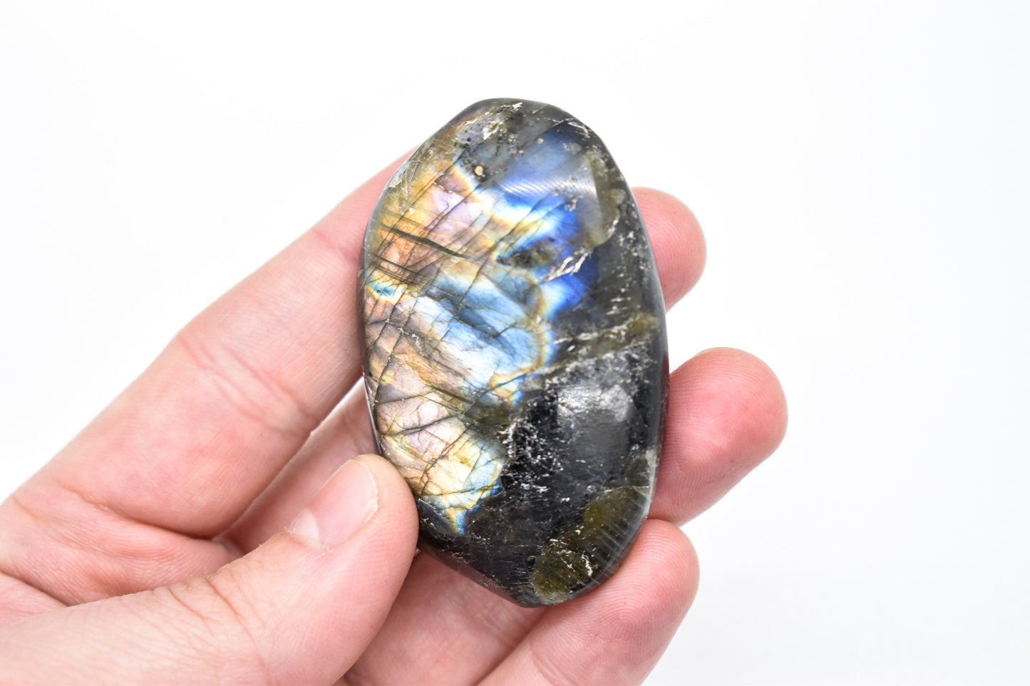 Purple Labradorite Palm Stone