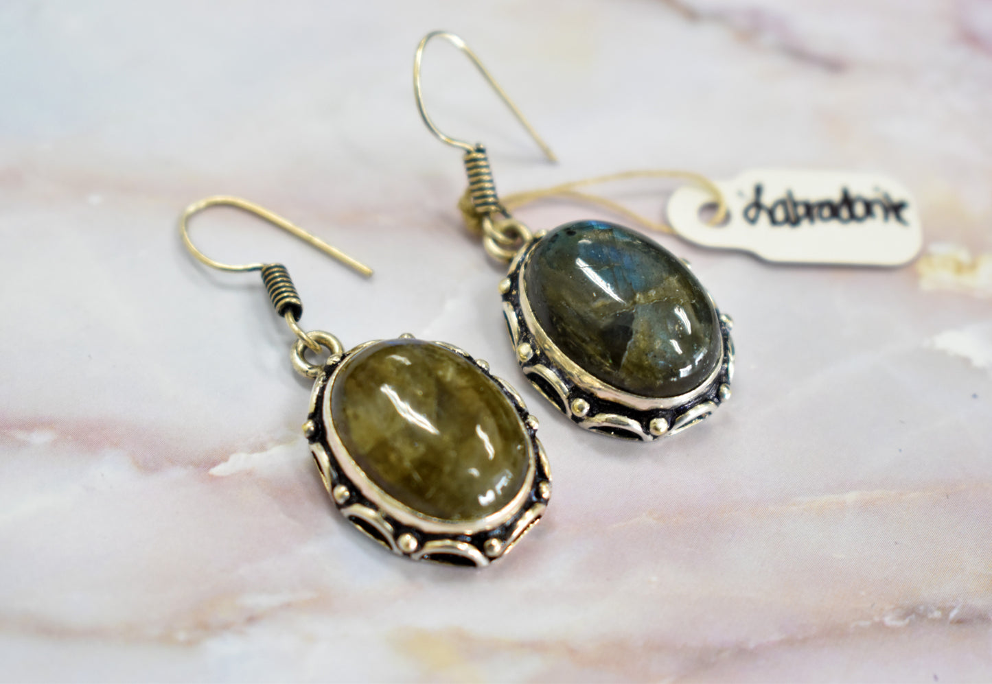 stones-of-transformation - Labradorite Earrings - Stones of Transformation -