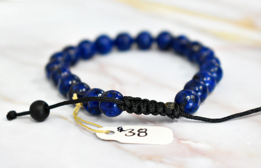 stones-of-transformation - Lapis Lazuli Adjustable Bracelet - Stones of Transformation -