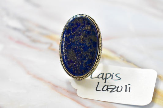 stones-of-transformation - Lapis Lazuli Ring (Size 8) - Stones of Transformation - 