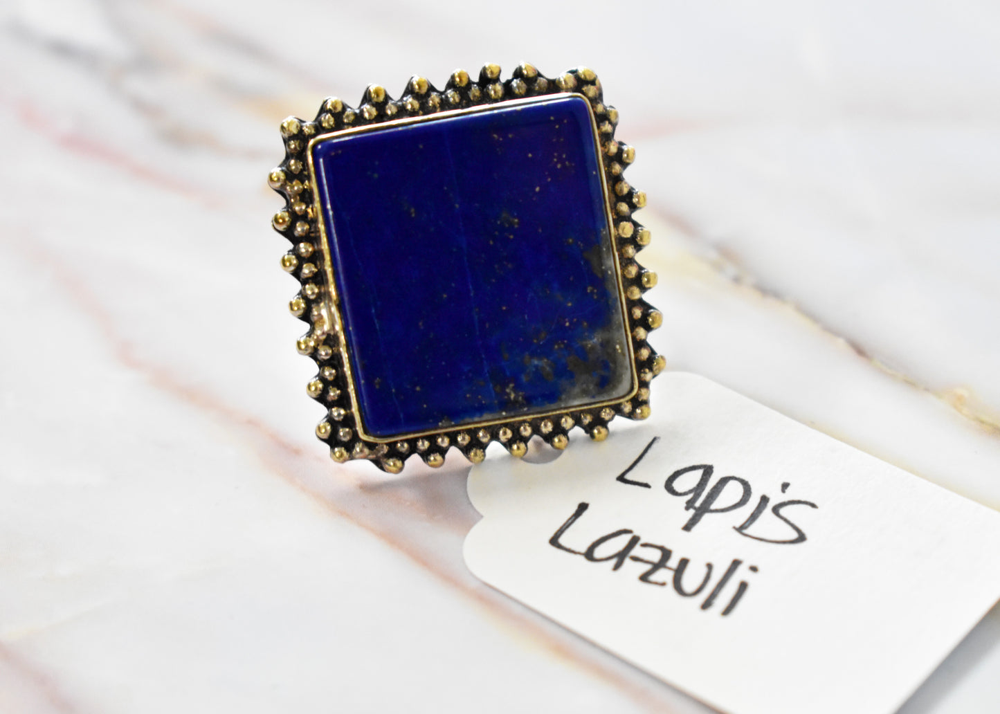stones-of-transformation - Lapis Lazuli Ring (Size 9) - Stones of Transformation -