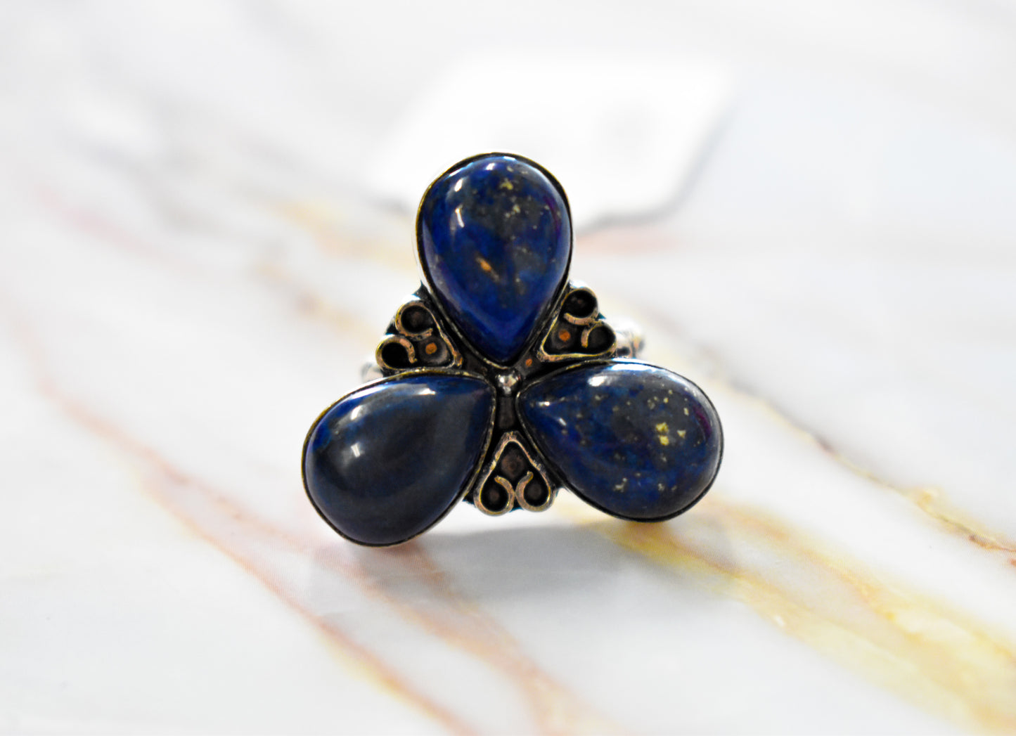 stones-of-transformation - Lapis Lazuli Ring (Size 7.5) - Stones of Transformation -