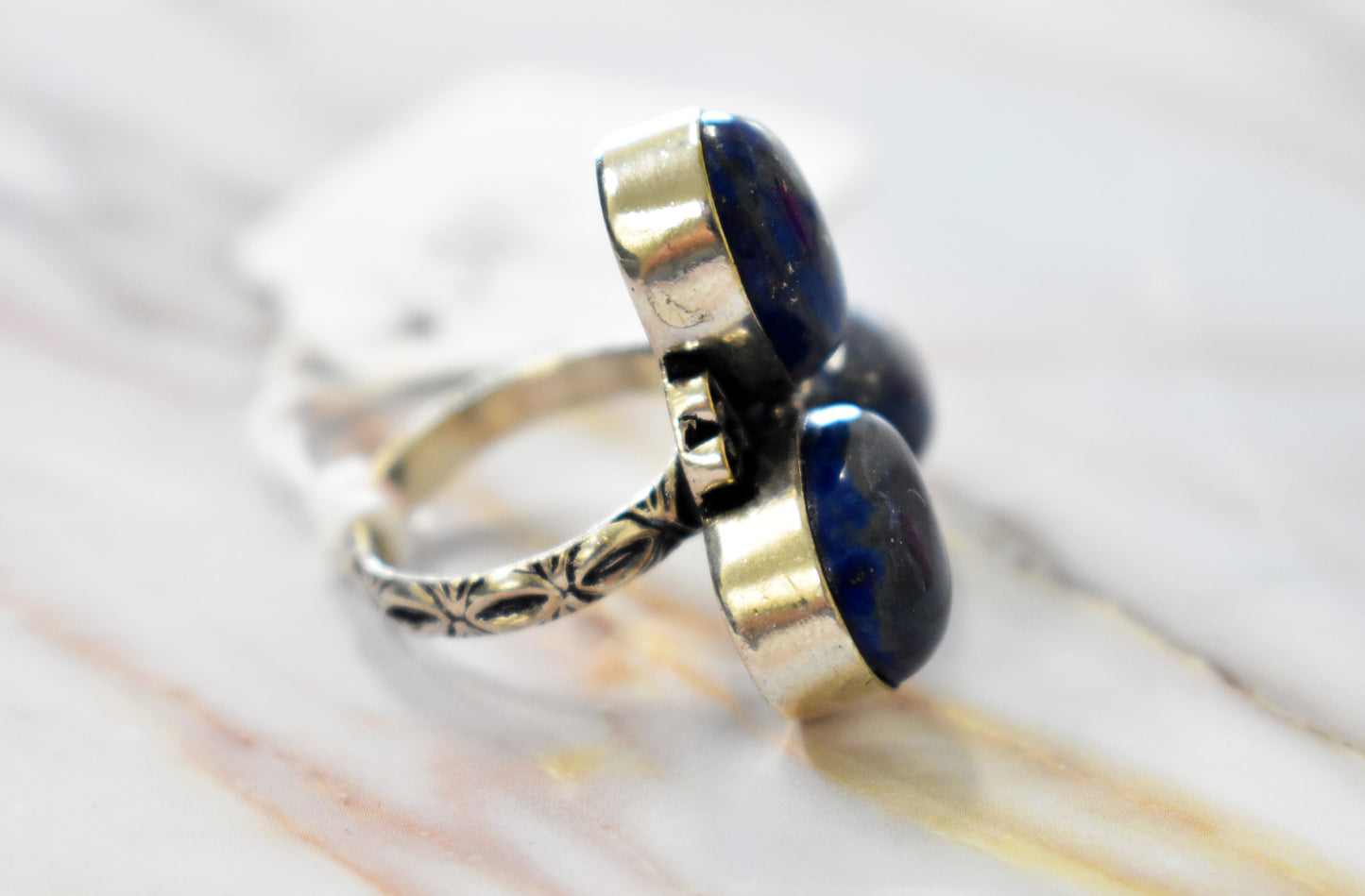 stones-of-transformation - Lapis Lazuli Ring (Size 7.5) - Stones of Transformation -