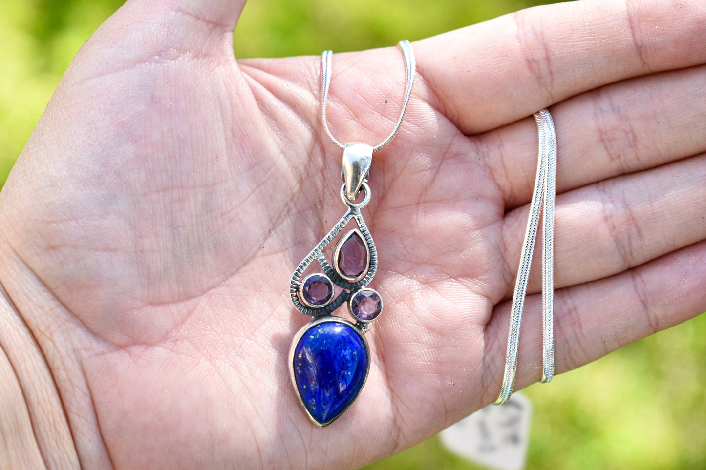 Amethyst and Lapis Lazuli Necklace