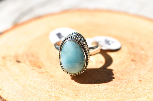 Larimar Ring (Size 6.5) - Stones of Transformation