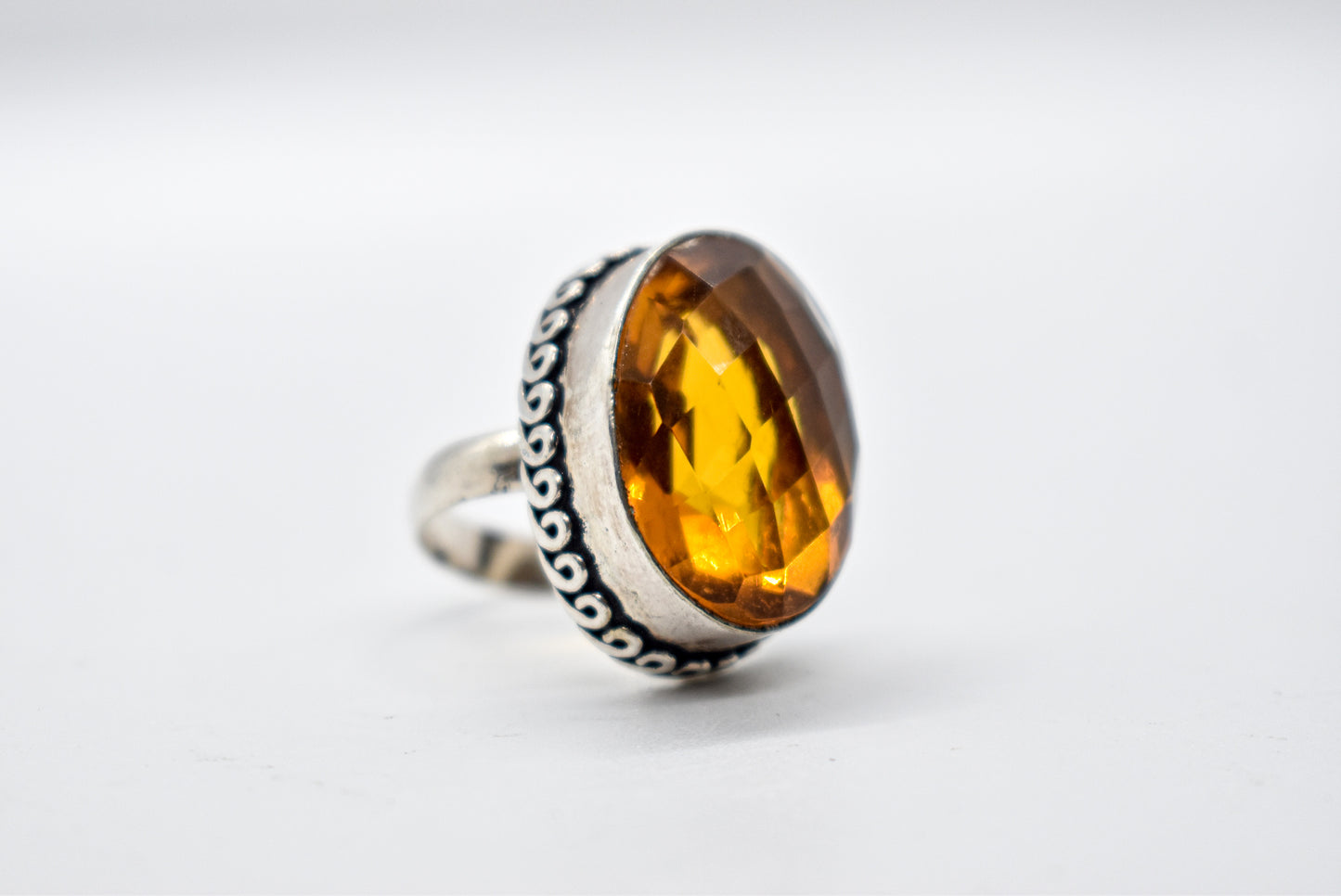 Madeira Citrine Ring (Size 6)