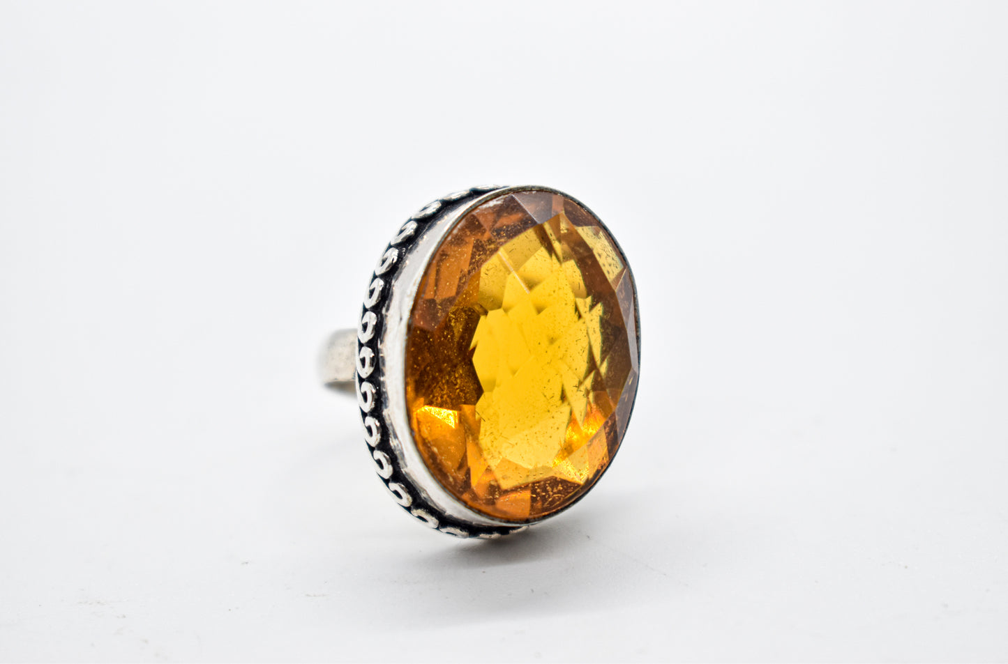 Madeira Citrine Ring (Size 6)