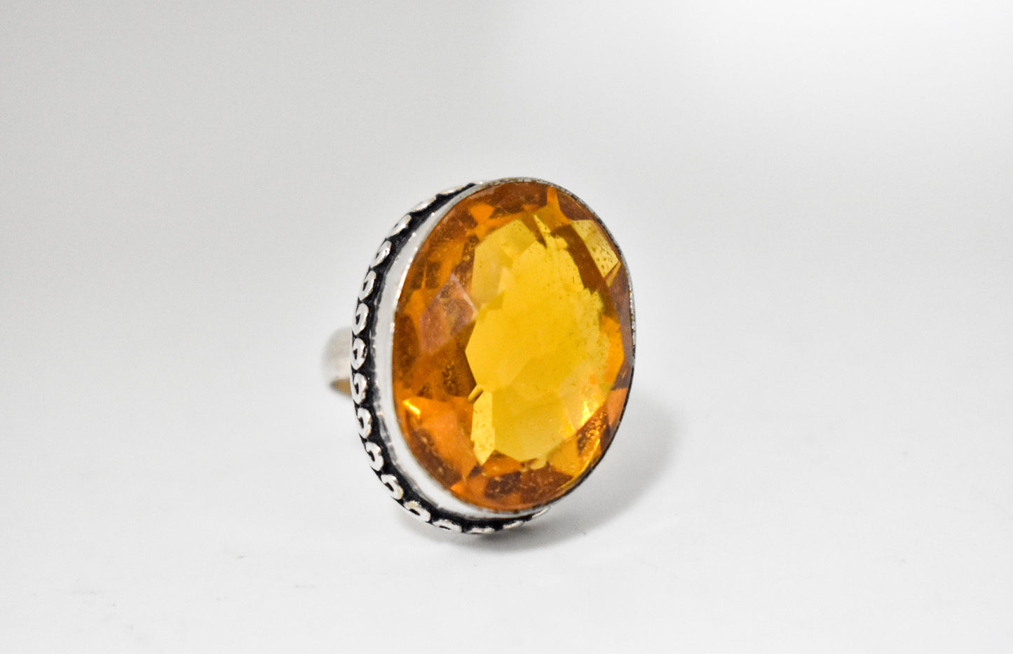 Madeira Citrine Ring (Size 6)