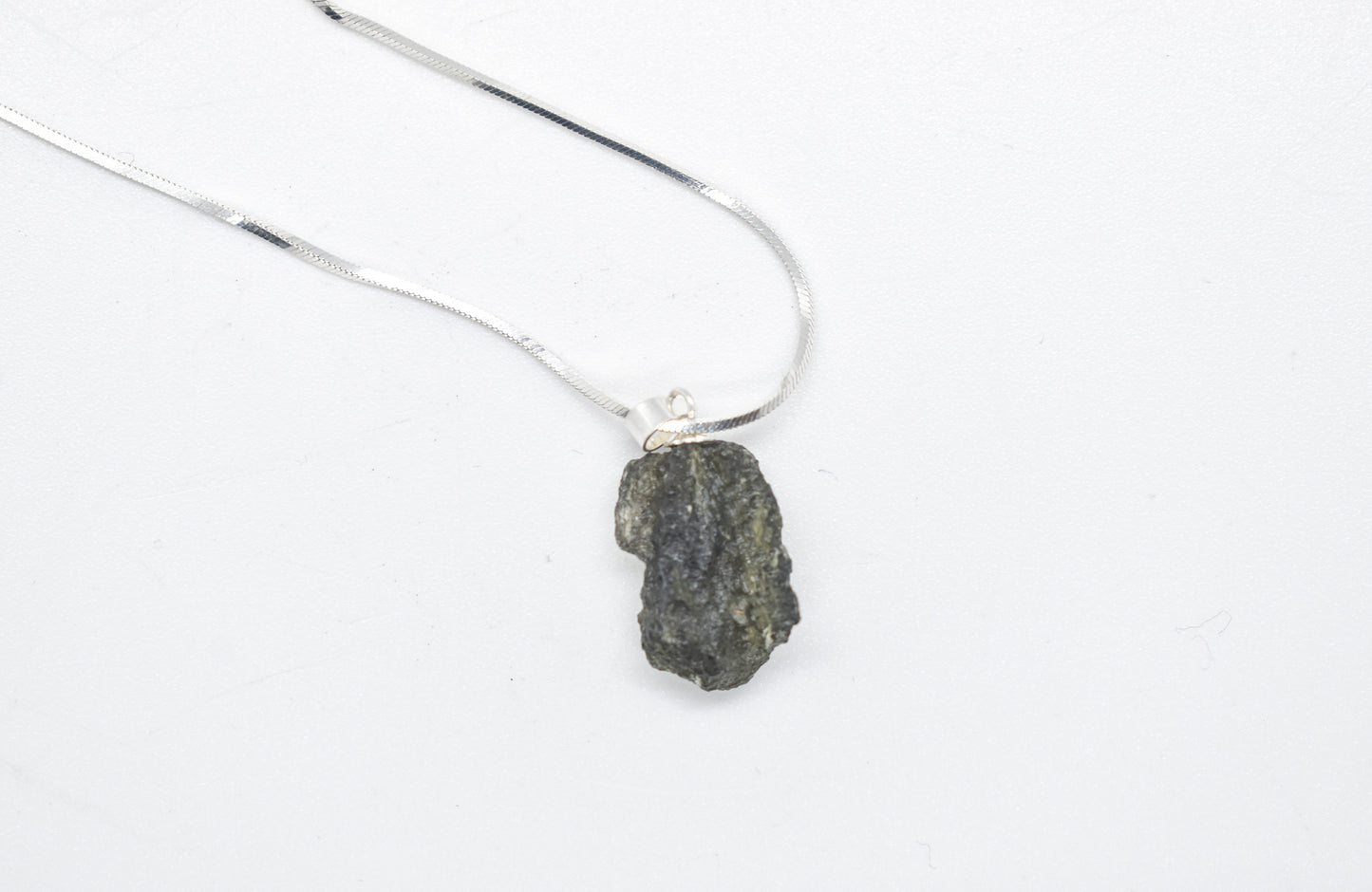 Sterling Silver Moldavite Necklace - Stones of Transformation