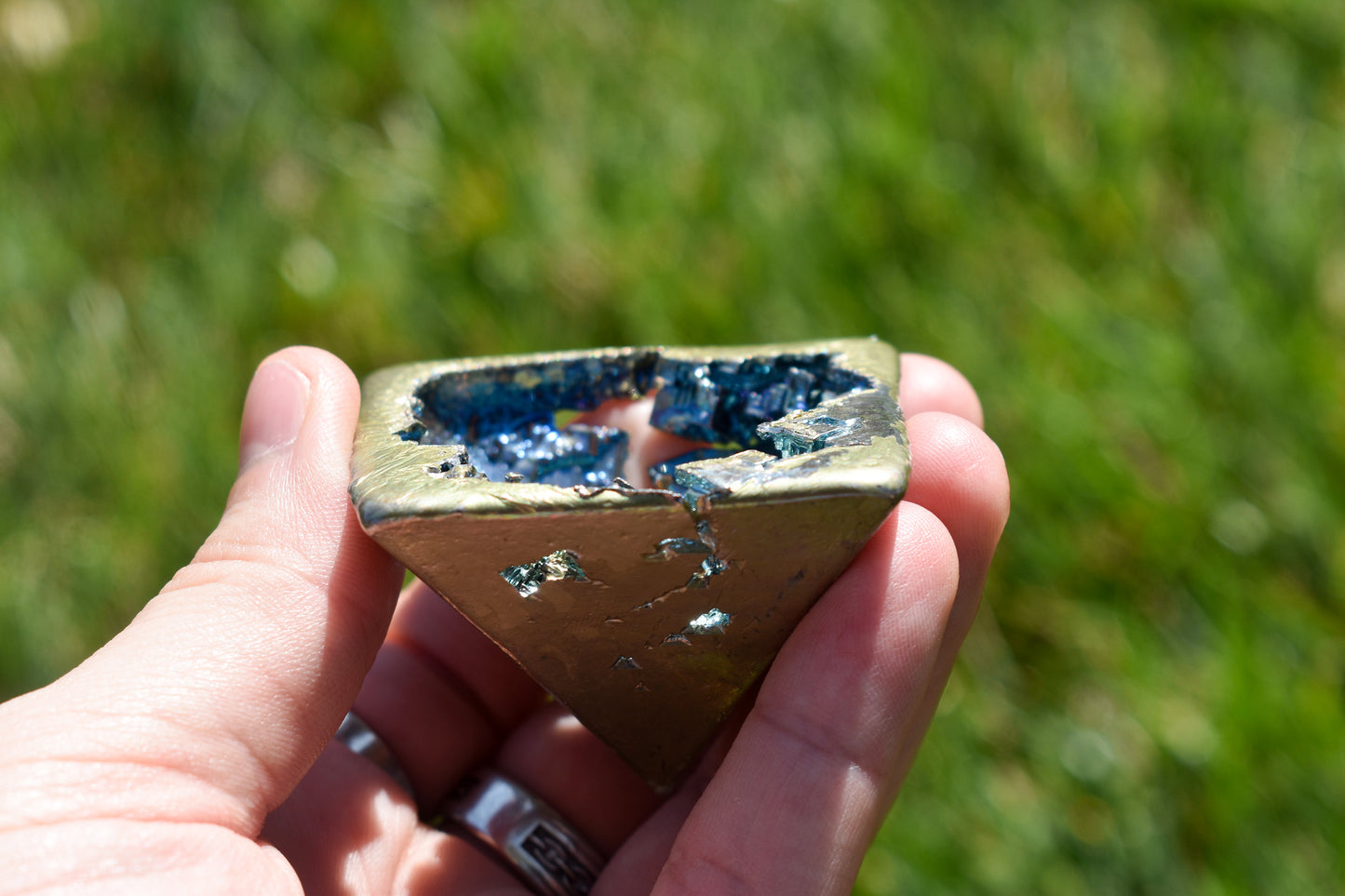 Octahedron Bismuth Geode