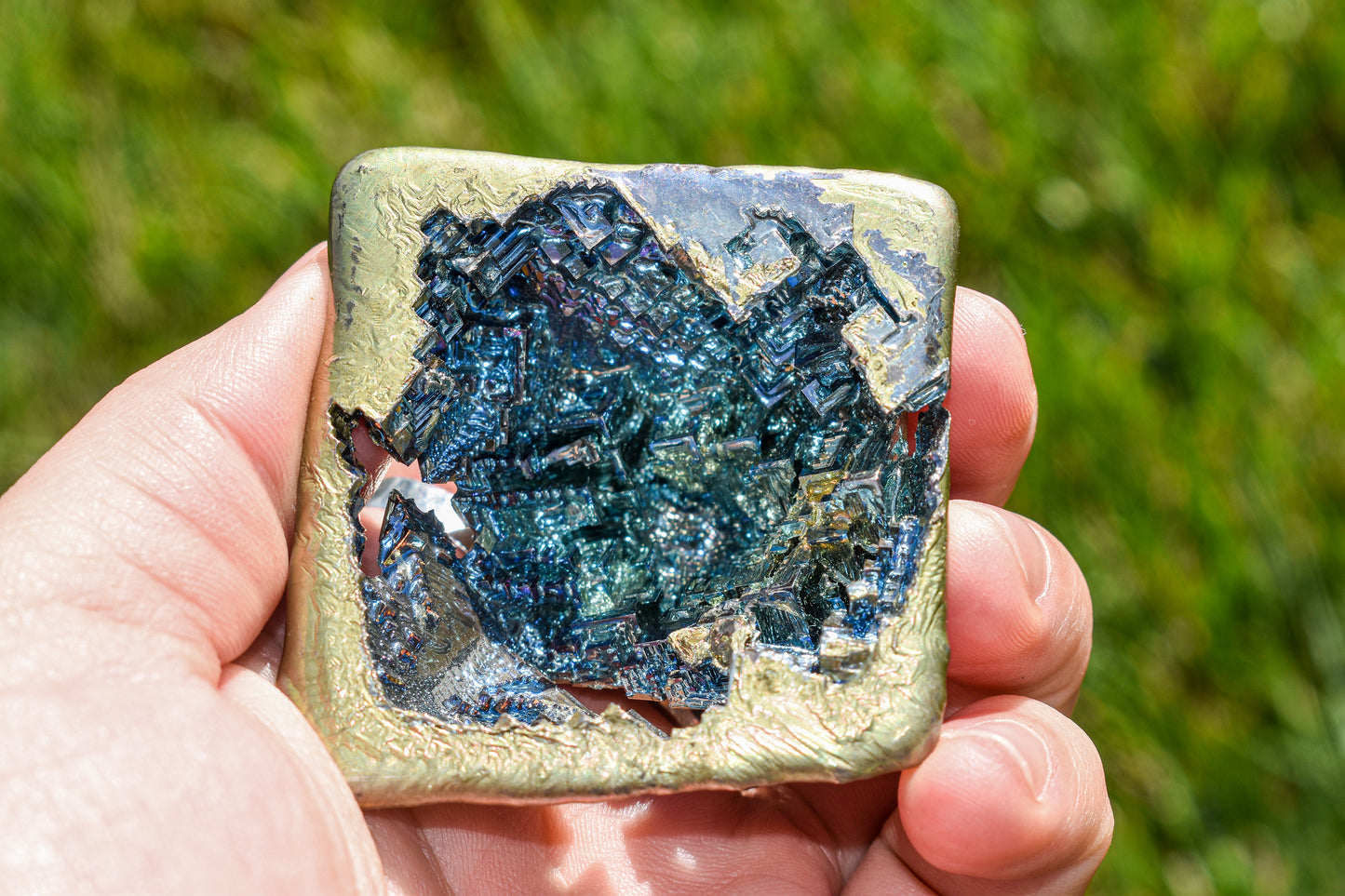 Octahedron Bismuth Geode