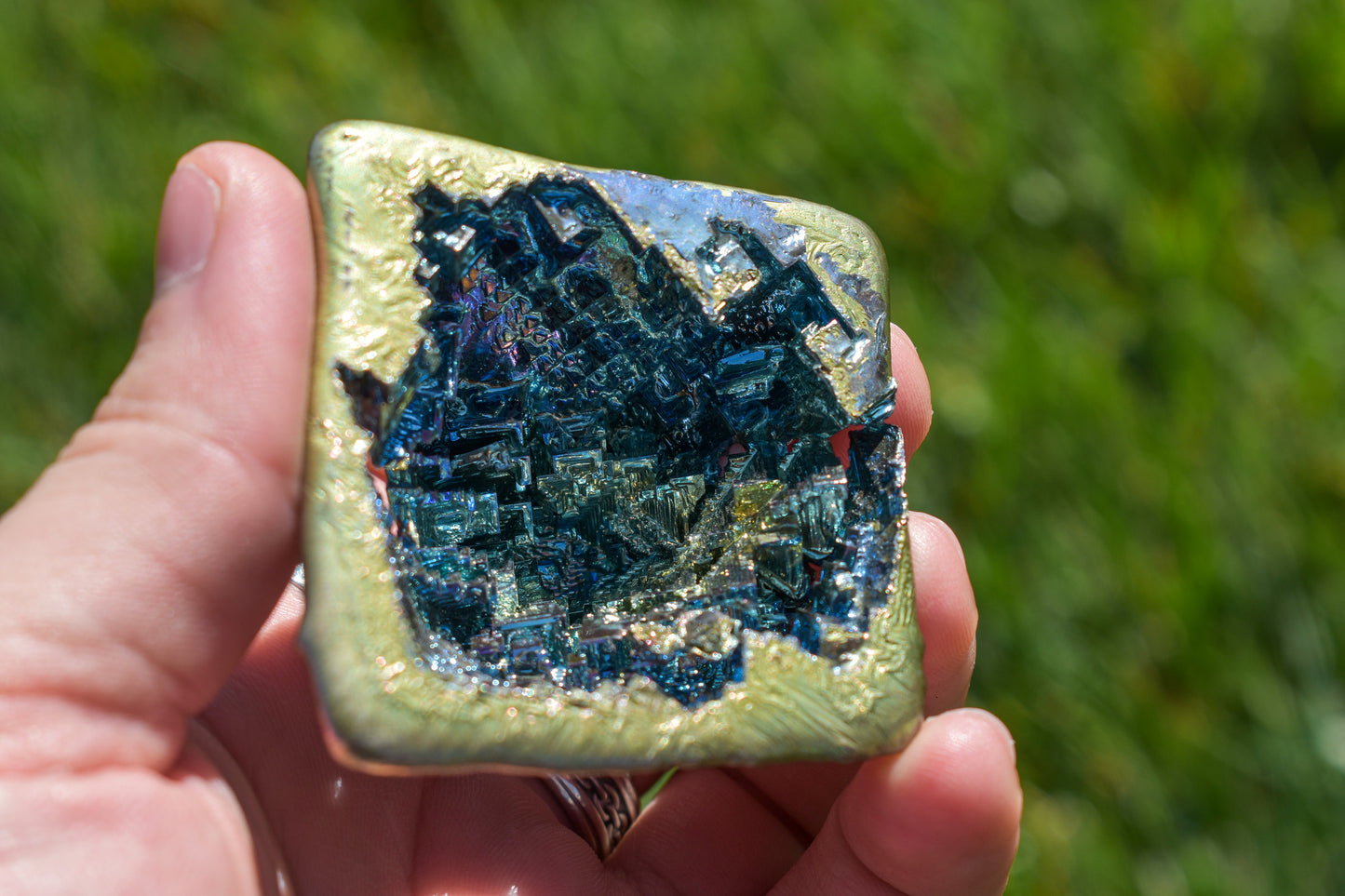 Octahedron Bismuth Geode