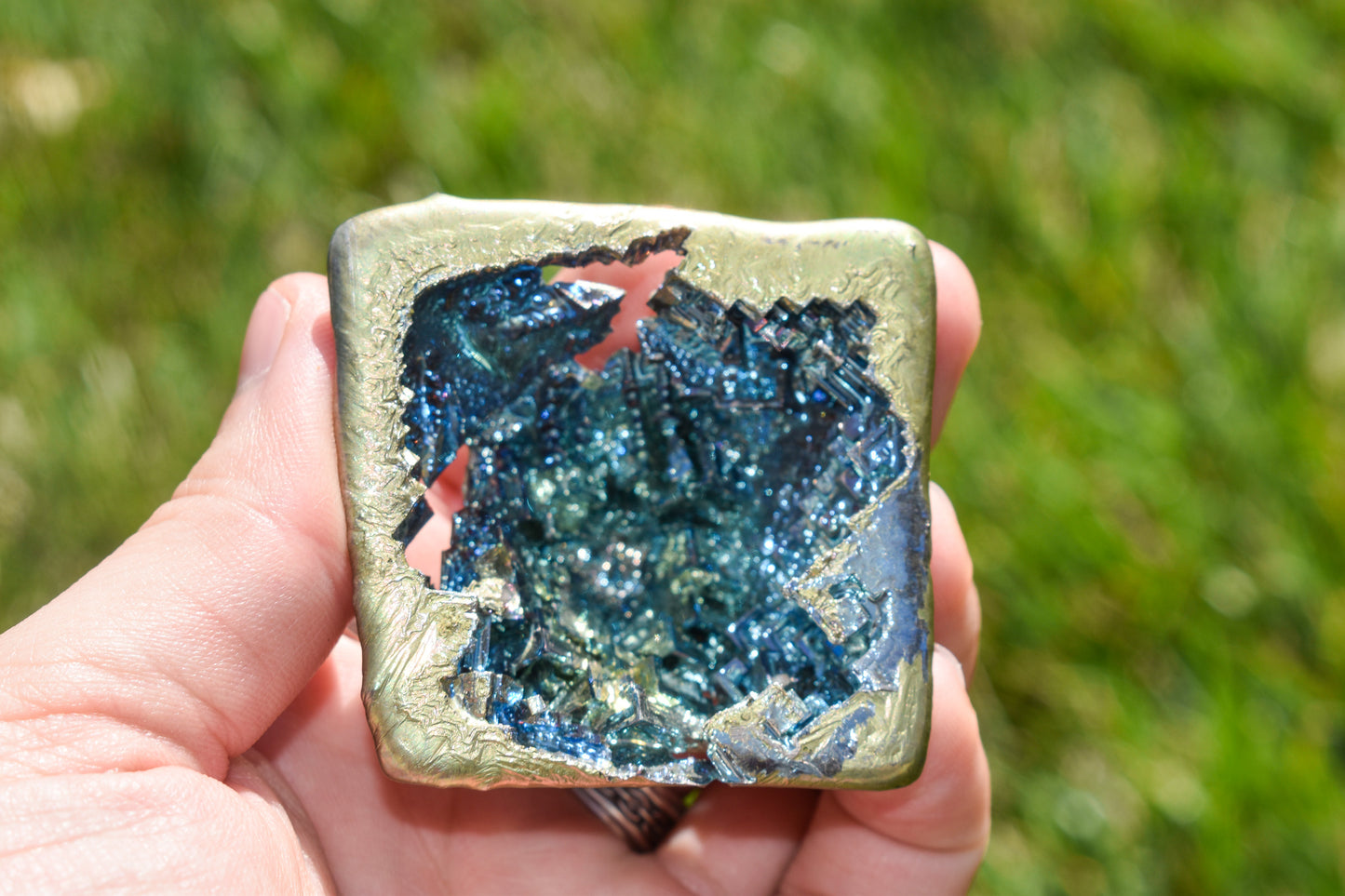 Octahedron Bismuth Geode